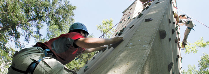 Rock climbing summer camps